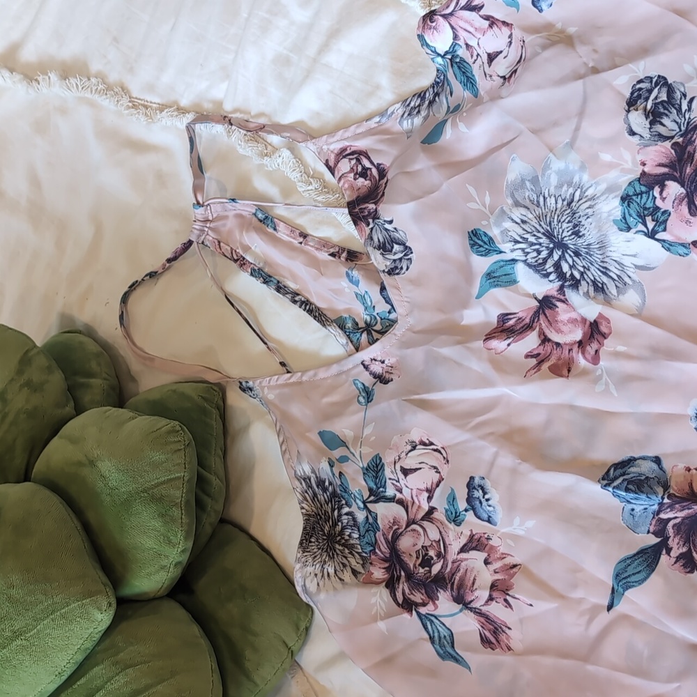 Silky pink blouse